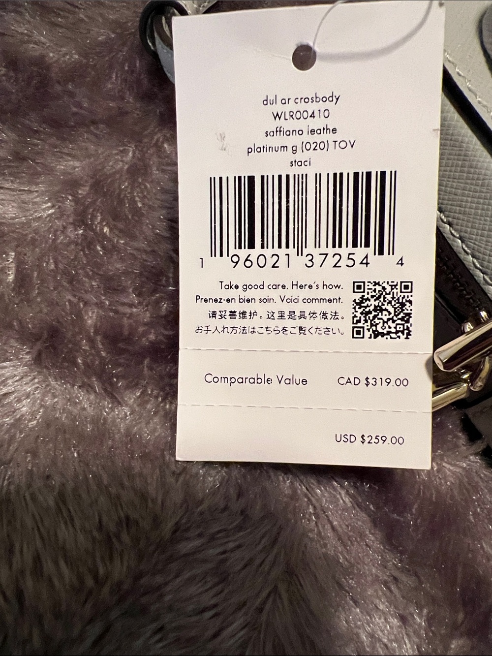Kate Spade grey crossbody bag with silver hardware - Picture 3 of 5
